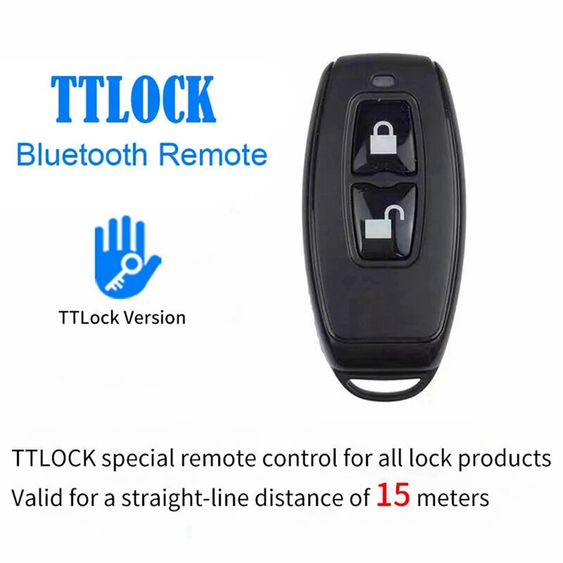 Controle Remoto Sem Fio Bluetooth Key Fob, Smart Door Lock Devices, Trabalhar com Ttlock APP, Fácil Instalação, TTLOCK, 2.4GHz