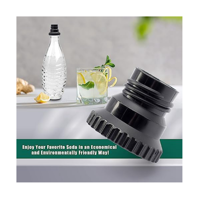 Adaptador de conexión rápida de CO2 para agua de Soda, Compatible con Terra Soda Steam Maker, para conexión rápida de botella de Soda de vidrio