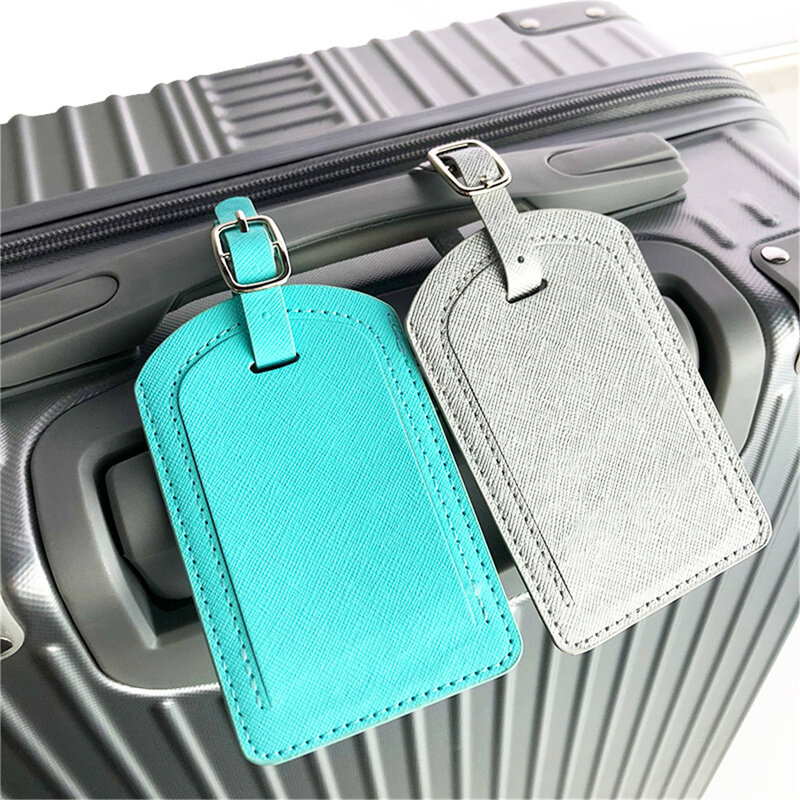 Бирка для багажа из искусственной кожи, сумка, подвеска для чемодана, именной идентификационный адрес, бирка, портативные аксессуары для путешествий