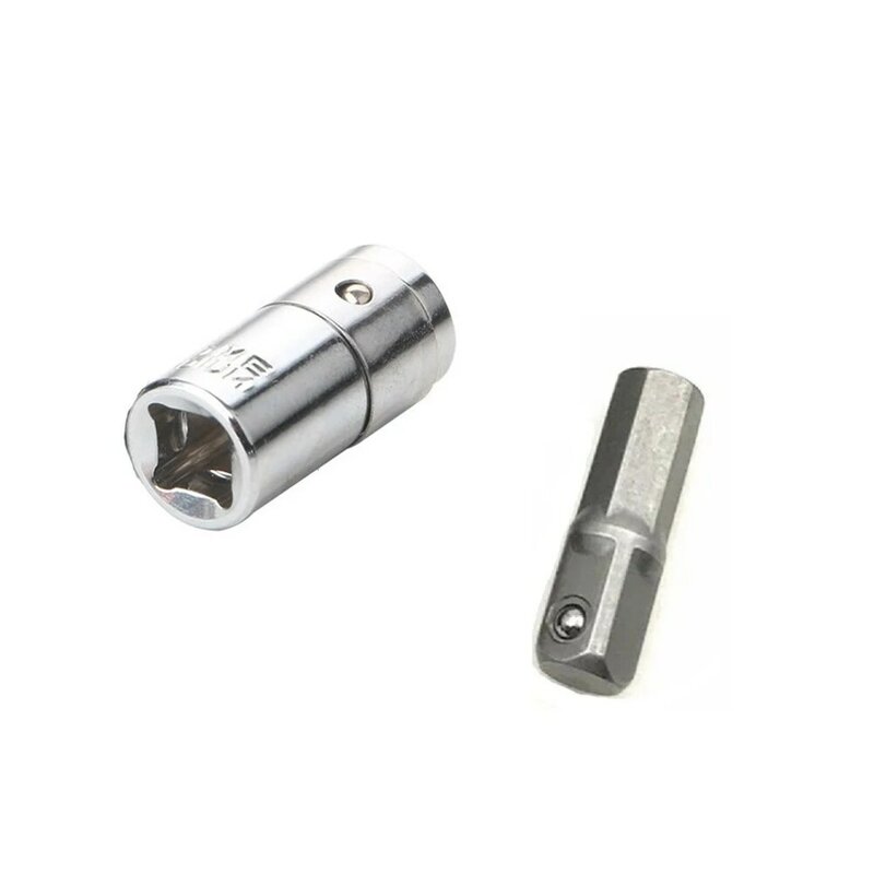 Cacciavite elettrico 1/4 "6.35mm codolo esagonale a 4mm adattatore per punte per cacciavite 1/4 adattatore per presa a cricchetto presa esagonale