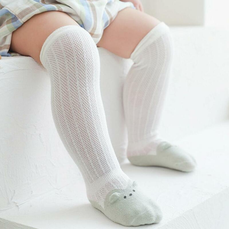 1 Pair Lovely Baby Stockings Soft Texture Toddler Socks No Stuffiness Anti-Skid Baby Long Socks  Comfortable