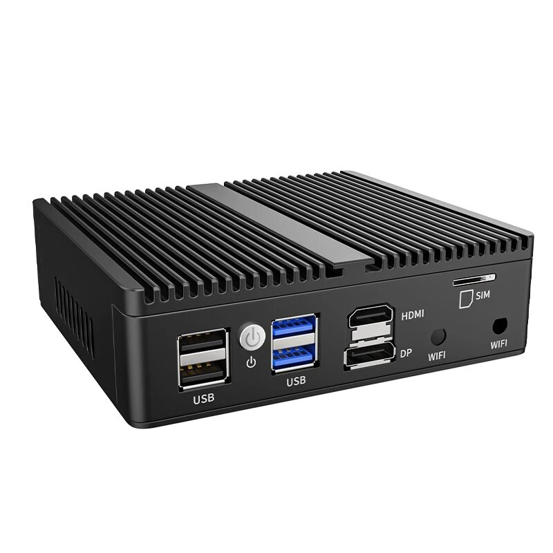 인텔 N100 소프트 라우터 Pfsense 방화벽 컴퓨터, J6412 N5105 N5100 4 * 인텔 2.5Gi226 NICs 4G SIM 카드, DP HDMI 2 * DDR4 NVME 미니 PC