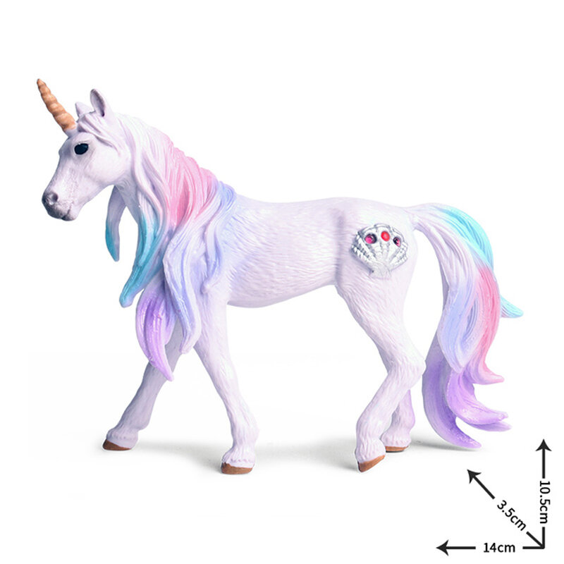 New Hot Simulation Pegasus Unicorn Model Mythical Elves Elf Pegasus Action Figures Model PVC Cute Kids Toy Gift Home Decoration