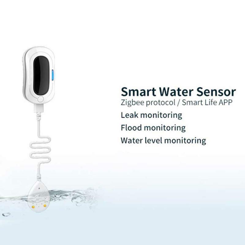 Baru Tuya 3.0 detektor banjir pintar Alarm kebocoran air Alarm Level air Alarm meluap rumah bekerja dengan Alexa rumah