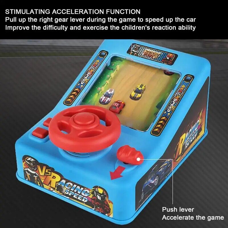 TEMI Steering Wheel Simulation Racing Toy, Simulador eletrônico do carro, Jogo de aventura, Brinquedos educativos interativos para crianças