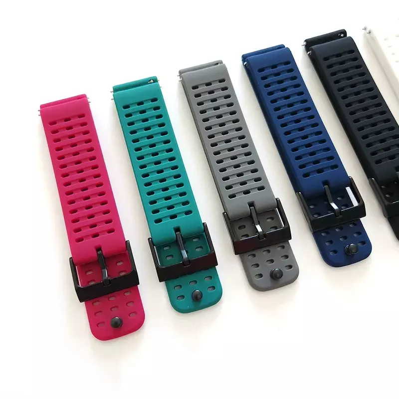 22mm Wristband For Suunto RACE / Vertical Watch Band Replacement Accessories For Suunto 5 / 9 Peak Pro Silicone Strap Bracelet