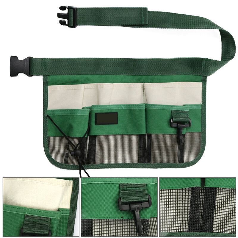 Oxford Cloth Home Cleaning Restaurant Waist Tool Bag Adjustable Belt Oganizer Apron Multi-pockets Multi-functional Electrician