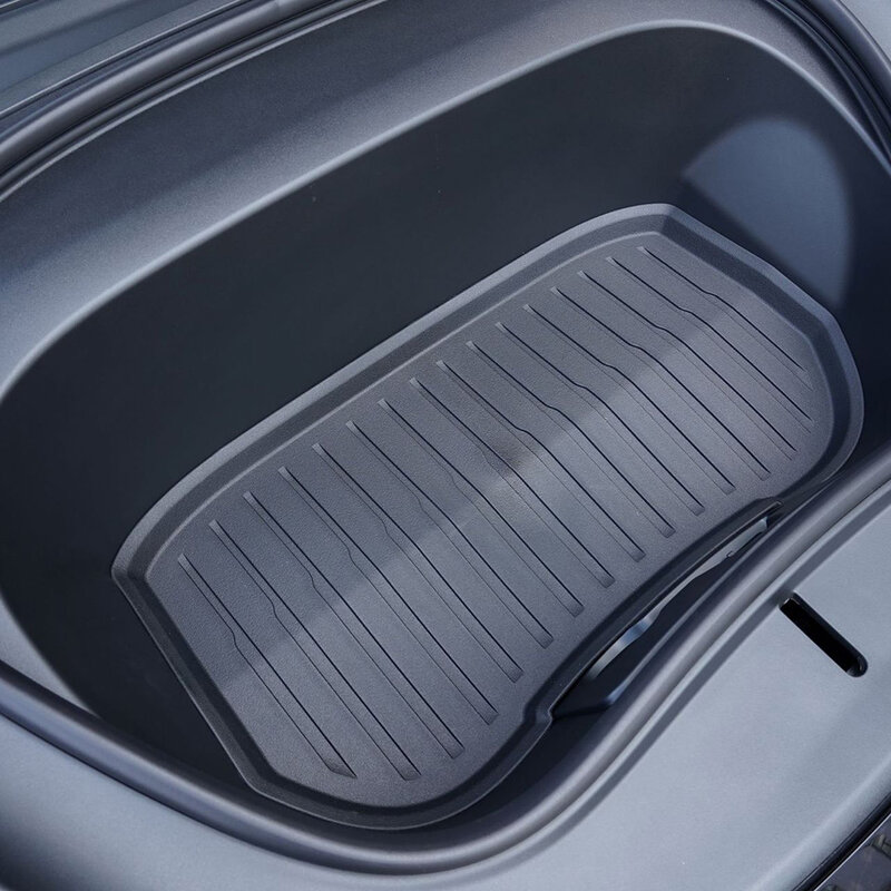 Коврики для багажника Tesla 2024 New Model 3 + Highland TPE пианино в стиле ключа, передний и задний багажник Frunk, водонепроницаемый защитный коврик