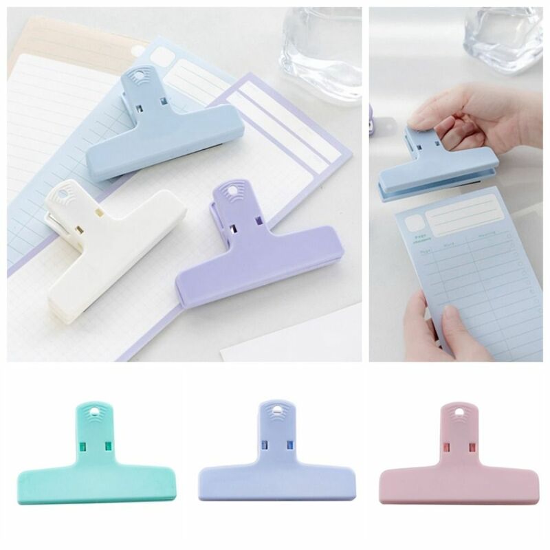 Macaron Color Magnetic Paper Clamp 5 Color Hand Account Scrapbooking Memo Paper Folder Journaling Securing Clip Home Kitchen