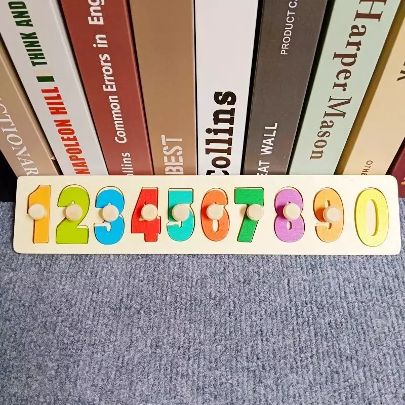 Zabawki Montessori dla dzieci drewniane Puzzle dla dziecka 1 2 3 lat dzieci alfabet w kształcie cyfry pasujące zabawki do gry wczesna edukacja