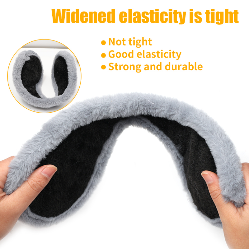 Fashion Winter Plush Thickening Earmuffs Ear Warmer Women Men Cold Proof Solid Color Earflap Outdoors Soft Protection Ear-Muffs