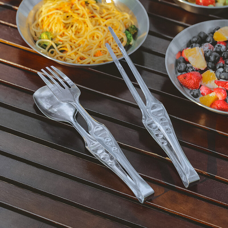 Catering Warmer Set with Lids Removable Anti Scalding Solid Fuel Boiler Camping Cooking Utensils Grilling Tongs Stainless Steel