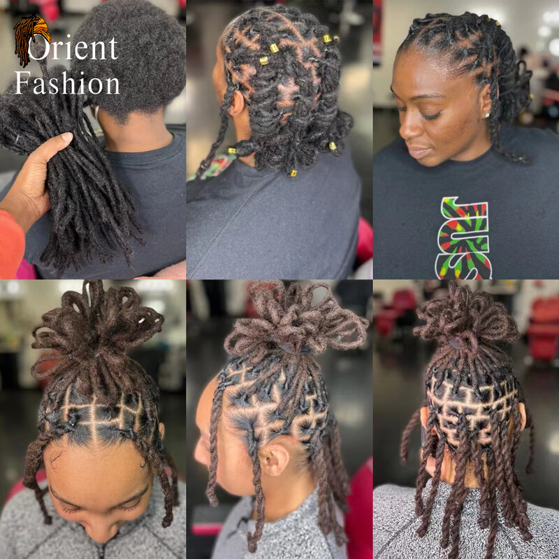 Orientfashion Günstige Dreads Afro Verworrene Loc Extensions Menschliches Haar Dreadlocks Verlängerung 100% Echte Menschliche Haar Für Männer/Frauen