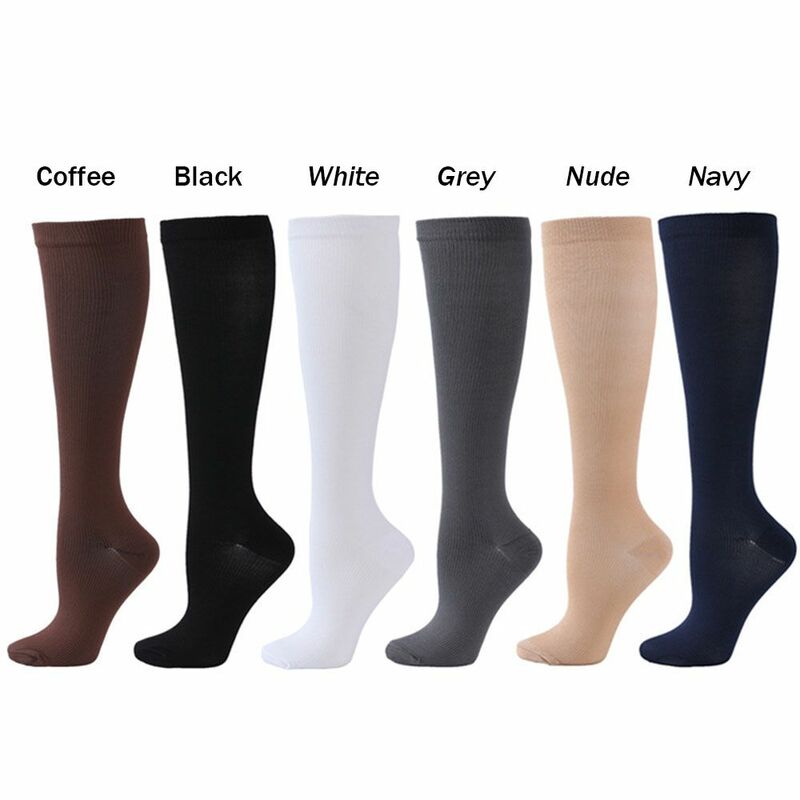 New Flight Unisex Soft Anti-Fatigue Compression Socks Stockings Knee High