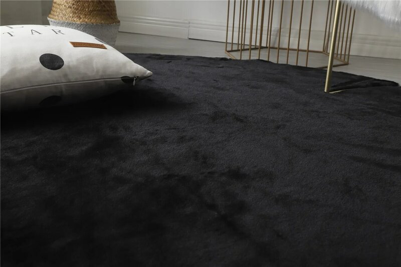 Ultra weicher künstlicher Kaninchen fell teppich maschinen wasch barer Teppich für Schlafzimmer flauschiger Teppich für Wohnzimmer No-Shedding Teppich Schaffell Teppich
