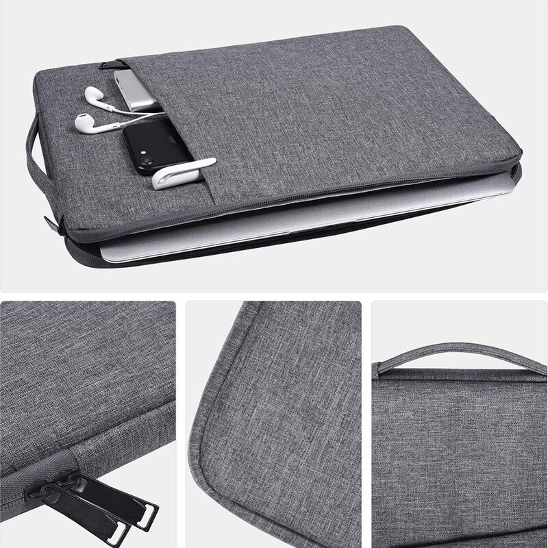 Casing tas tangan lengan Laptop untuk Macbook Pro Air 13.3 14 15 15.6 15.4 16 inci Sampul Notebook tahan Air untuk tas Lenovo ASUS Xiaomi