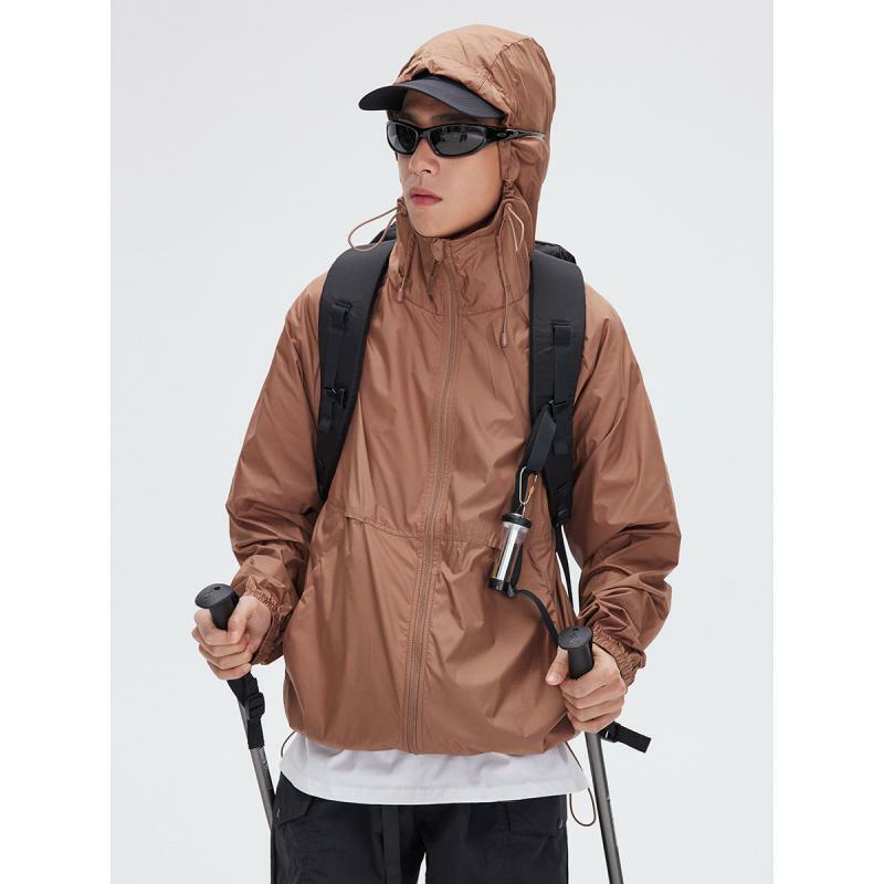 Riding Suit Upf50 Summer Outdoor Sports Hooded Jacket Casual Coats Sun protection Thin Skin Clothes For Men And Women