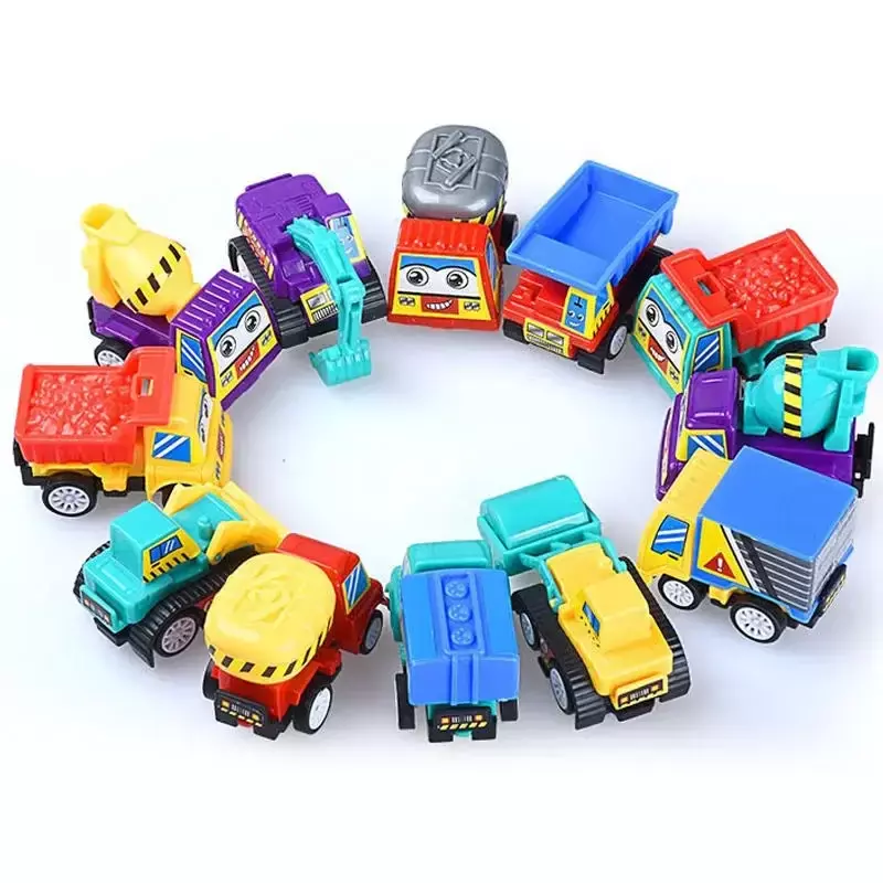 子供のための車のおもちゃのセット,教育車両,ミニ車,男の子の贈り物,6ユニット