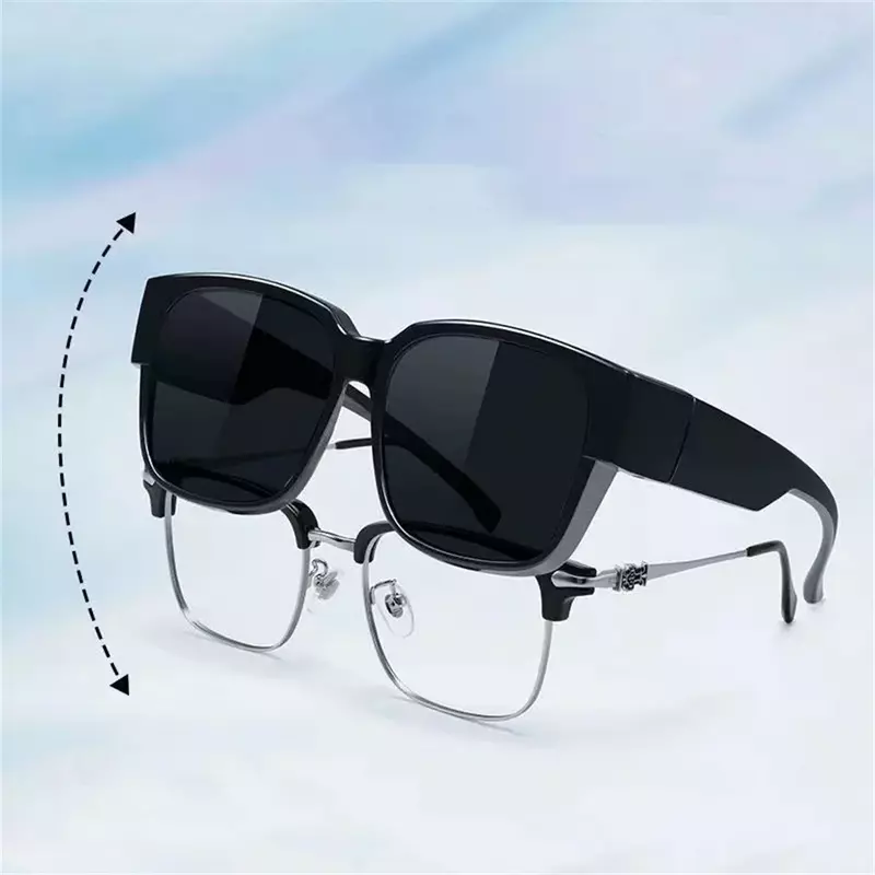 Óculos de sol polarizados para homens e mulheres, óculos de ciclismo, motorista do carro transferência óculos, UV400 sombra óculos, sobre prescrição, moda