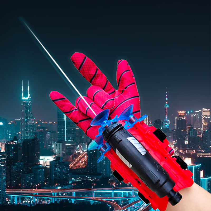 Nieuwe Spinzijde Launcher Soft Bullet Gun Toy Hero Spider Zijden Handschoen Schieten En Lanceren Pols Spinnenzijde, Nauwkeurigheid Van De Oefening