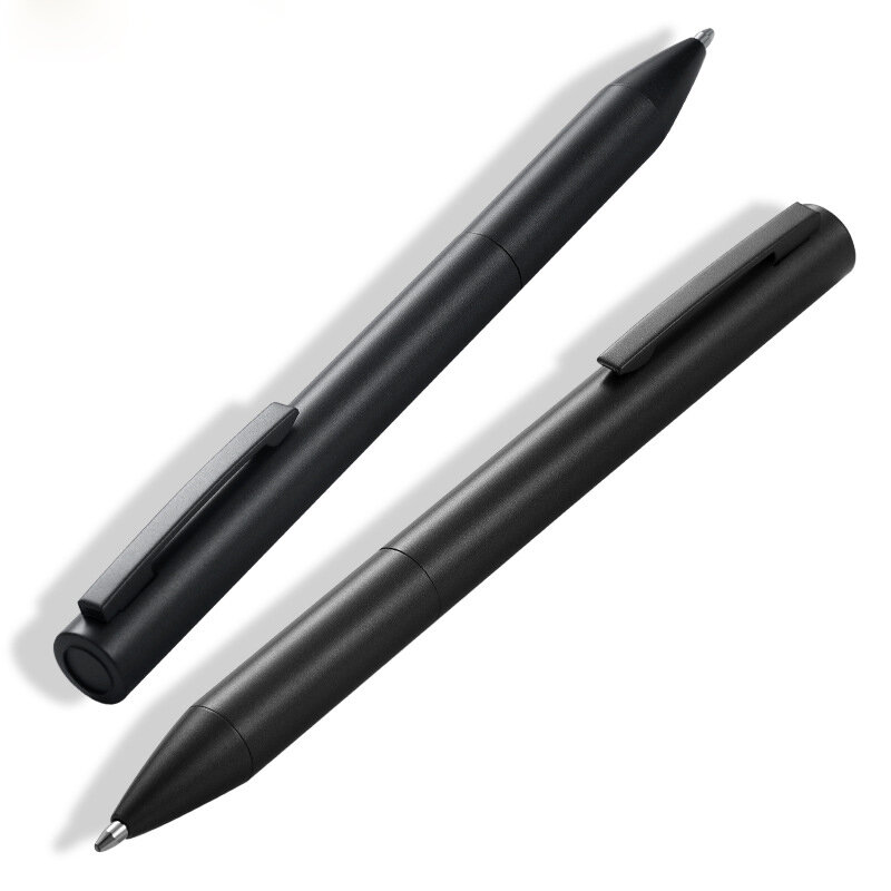 قلم حبر جاف معدني كامل ماركة رائجة البيع قصير الحجم قلم كتابة توقيع لرجال الأعمال شراء 2 إرسال هدية