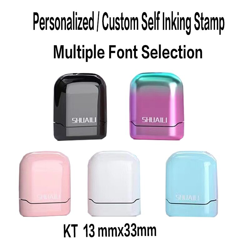 Timbro personalizzato Timbro muslimexink】/timbro autoinchiostrante personalizzato nome personalizzato inchiostro firma Selfing-Inking timbro lettera personalizzato