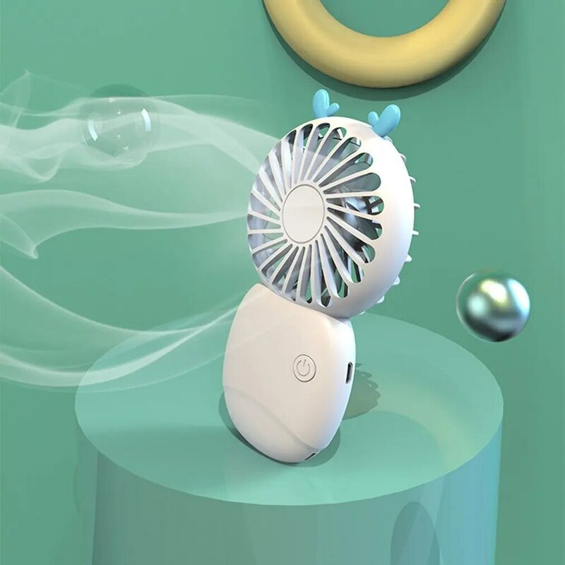 Usb Mini Vouw Ventilator Elektrische Draagbare Hold Kleine Lucht Koeler Originaliteit Opladen Huishoudelijke Elektrische Apparaten Desktop Fan