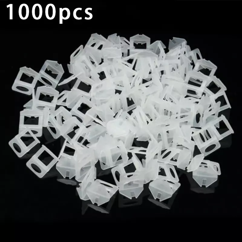 1000 Pcs Reusable Flat Tile Leveling System Clips 2mm Wall Floor Spacers Tiling Tool 40mm * 36mm For Level The Tile