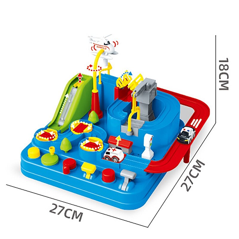 Coche de juguete de aventura para niños, pistas de carreras, juguetes clásicos interactivos para niños pequeños de 3, 4, 5, 6, 7 y 8 años