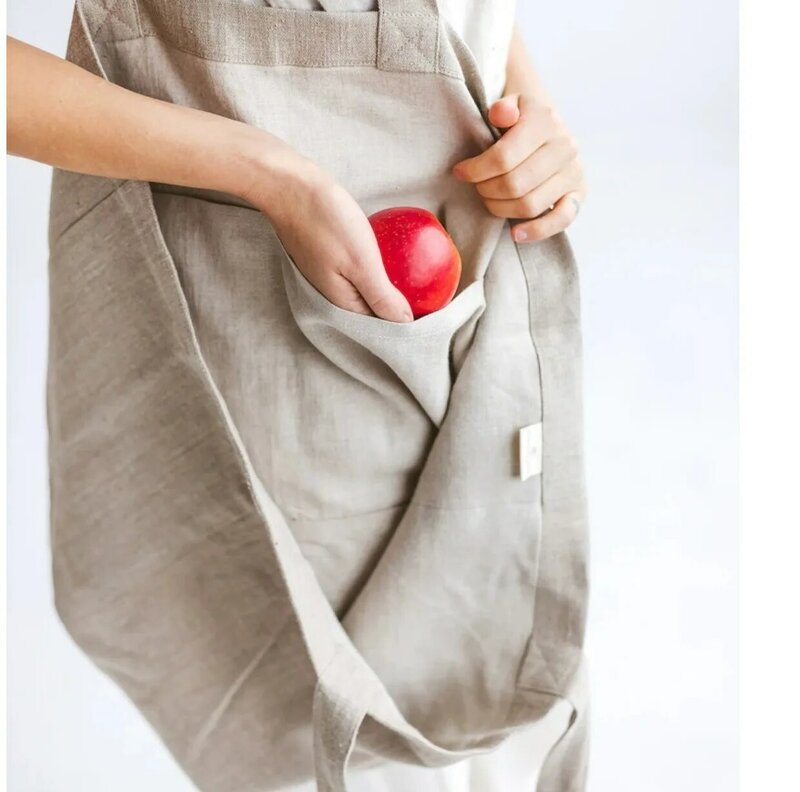 Корейская женская хлопковая Льняная сумка для покупок в стиле Харадзюку 2024, большие повседневные однотонные складные пляжные портативные сумки через плечо