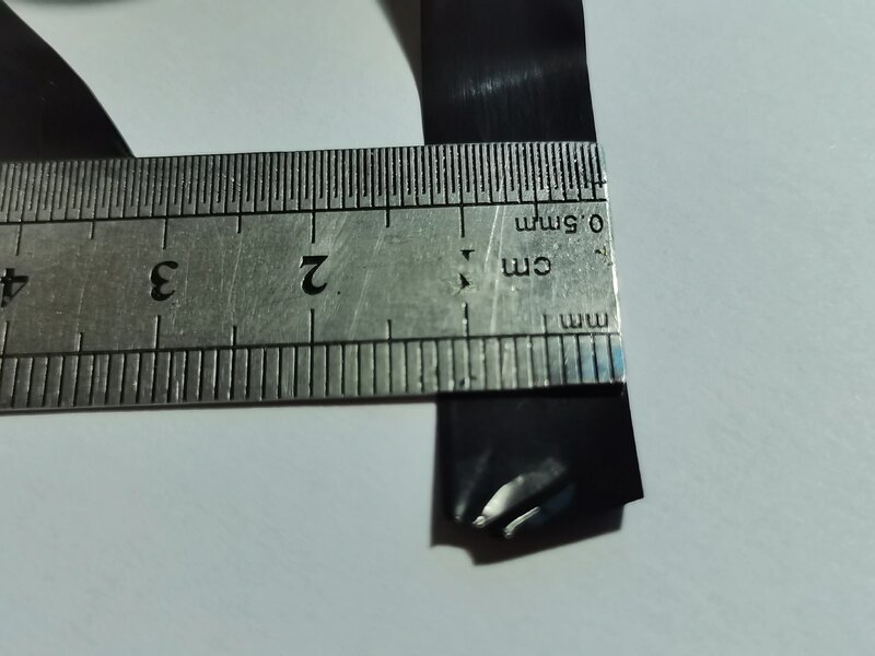 Ширина ленточного сердечника 12 мм, длина 100 метров, черный полимер для печати, поливинилхлорид