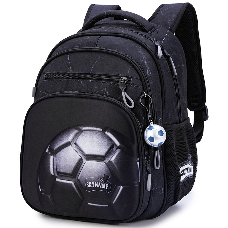 Ортопедические школьные ранцы для мальчиков, детские рюкзаки с рисунком футбольного мяча, детские сумки на плечо