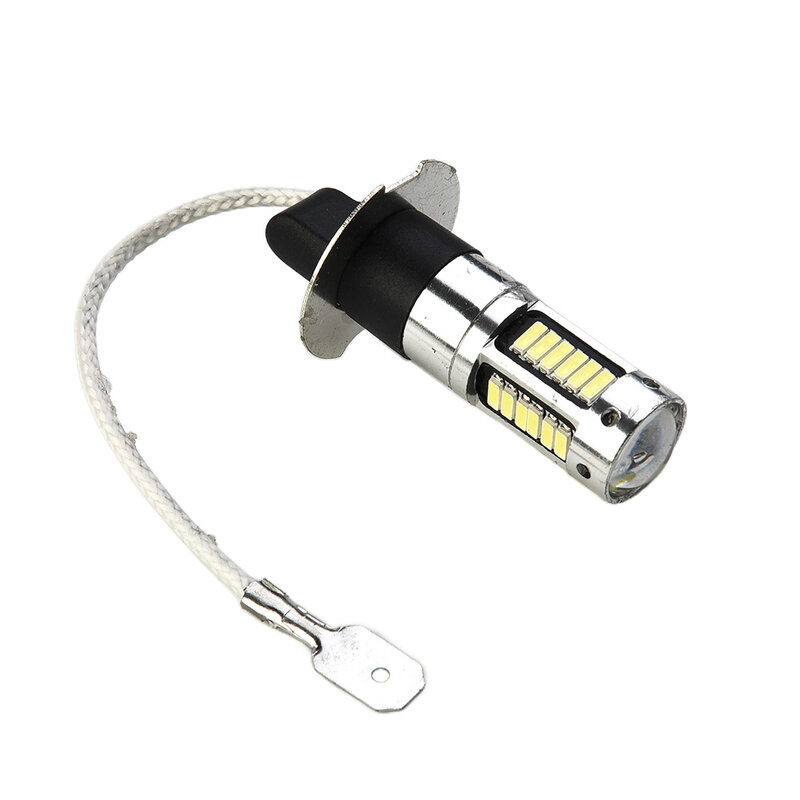 Canbus LED交換用電球,フォグライトパーツ,超高輝度,白色アクセサリー,6000k,dc 12v-24v,h3,1800lm