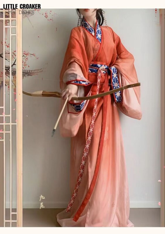 Krieg führende Staaten Periode chinesisches Kleid Frau traditionelle Party kleider für Frauen chinesisches Hanfu Cosplay Set