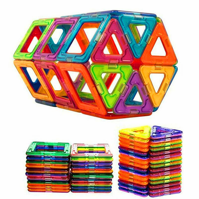 114PCS Magnetic Bricks Building Blocks Set Constructor Games Construction Educational Kids Magic Toys For Children Gifts