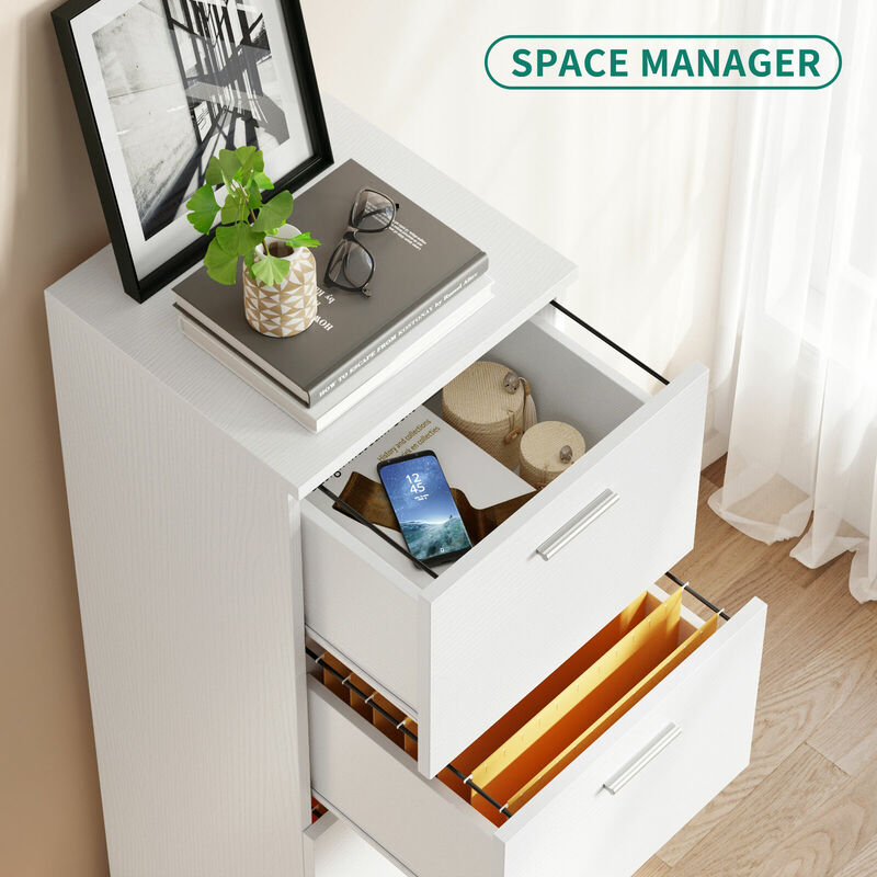 4-laci kabinet arsip vertikal lemari arsip laci penyimpanan kantor dapat dikunci