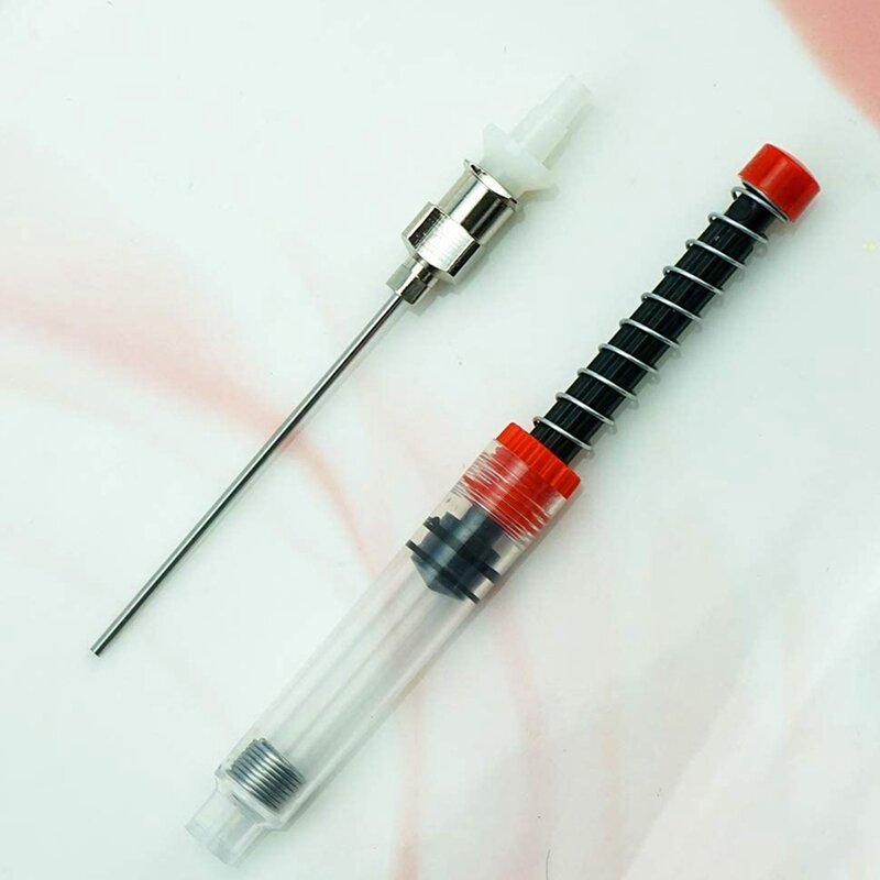 5 PCS Fountain Pen Ink Syringe Filler Spring Converter With Removable Blunt Needle Tip