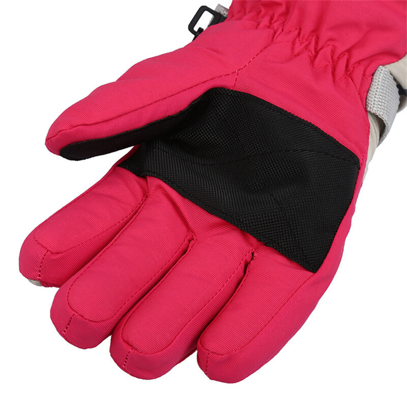 Зимние перчатки, водонепроницаемые детские лыжные перчатки, детские варежки для улицы, теплые перчатки для мальчиков и девочек для езды на велосипеде, катания на лыжах и верховой езды 2023