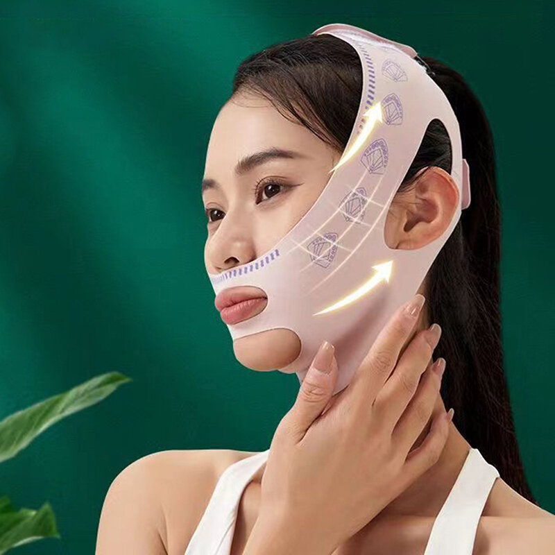 Vrouwen Kin Wang Gezicht Afslankende Bandage Lift Up Riem V Lijn Gezichtsvormer Anti Rimpel Riem Huidverzorging Schoonheidstools