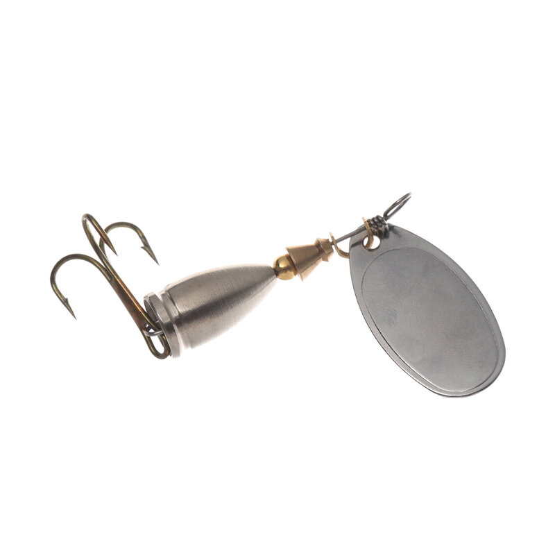 1/2/5 pz lama rotante Spinner metallo richiamo ottone duro cucchiaio artificiale esca rame d'acqua dolce trota attrezzatura da pesca esca da pesca