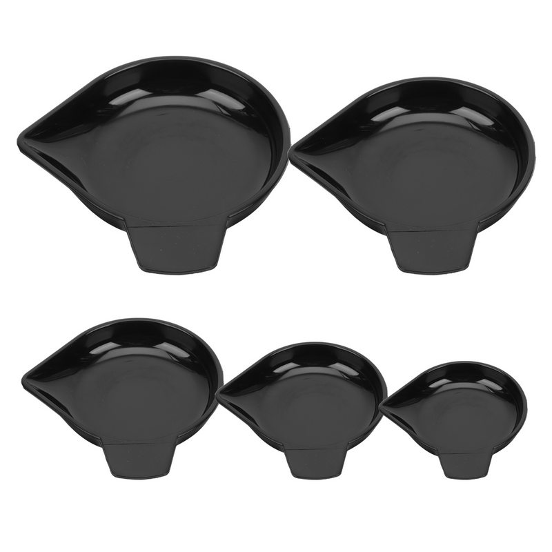 5 Pcs Diamond Weighing Pan Electronic Scale Accessory Plastic Dish Trays Rack Carat Pp