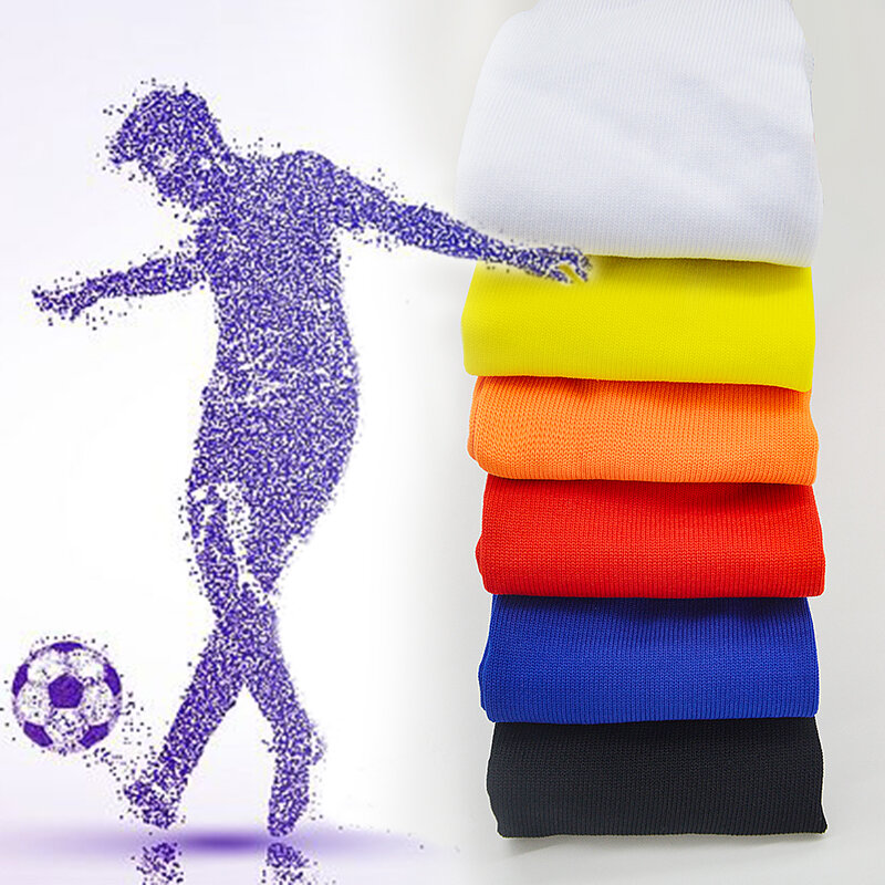 Chaussettes de points de football multicolores, fond de serviette à tube long, résistant à l'usure, ample et confortable, multi-verges, vente en gros