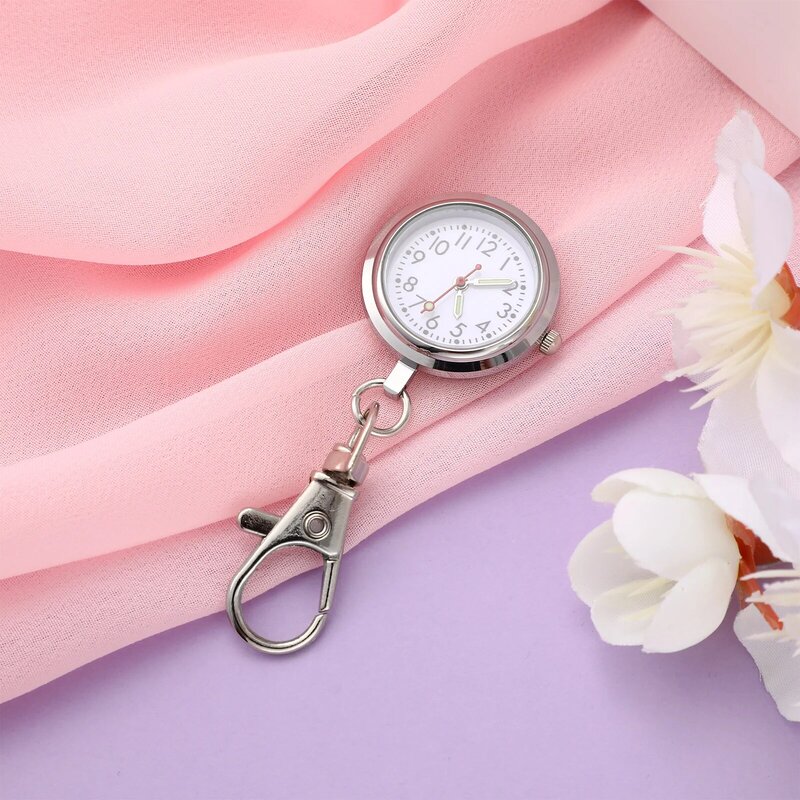 Orologio da tavolo da infermiera appeso orologio digitale da uomo materiale cinturino portachiavi: orologi con ciondolo in lega per uomo