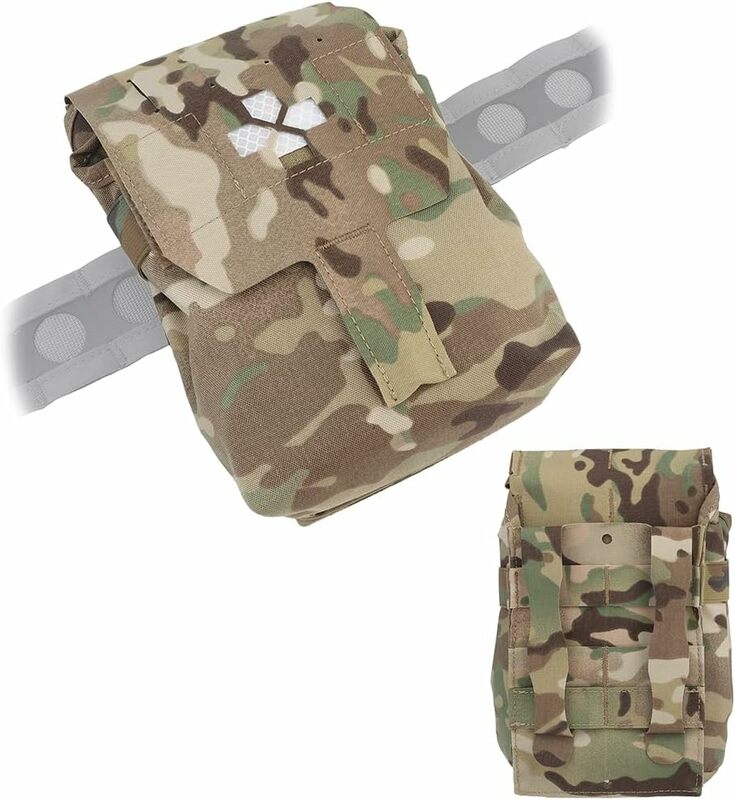 Tactical EDC Trauma Kit Medic Pouch Two Piece System Medical Pouch Rapid Deployment Tool Pack Outdoor Sports Hiking Hunting Bag