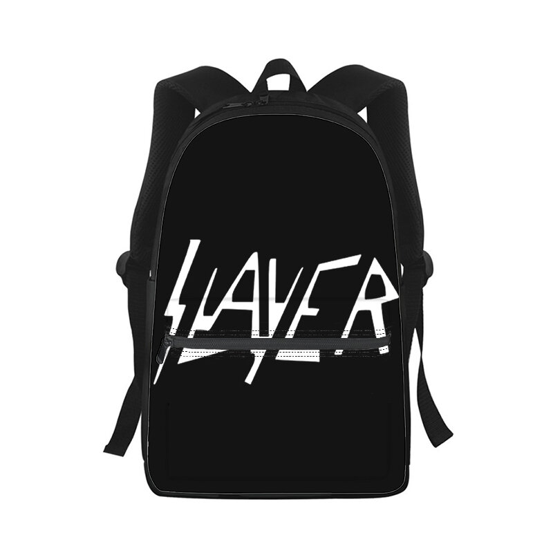 Slayer Thrash Metal Homens Mulheres Mochila 3D Imprimir Moda Estudante Escola Bolsa Laptop Mochila Crianças Viagem Ombro Bolsa