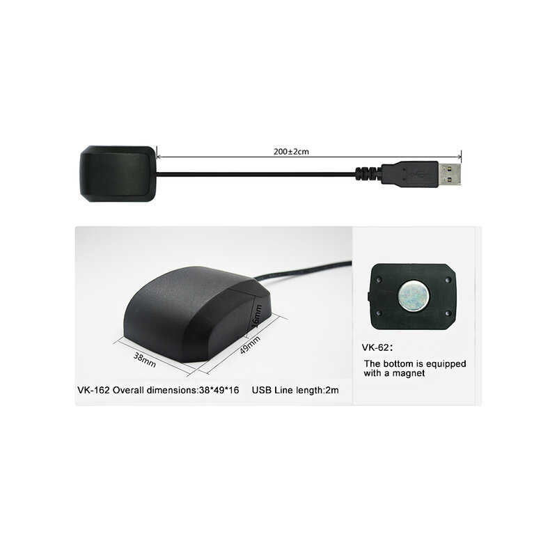 Módulo receptor GPS con antena, interfaz USB, ratón G, VK-162