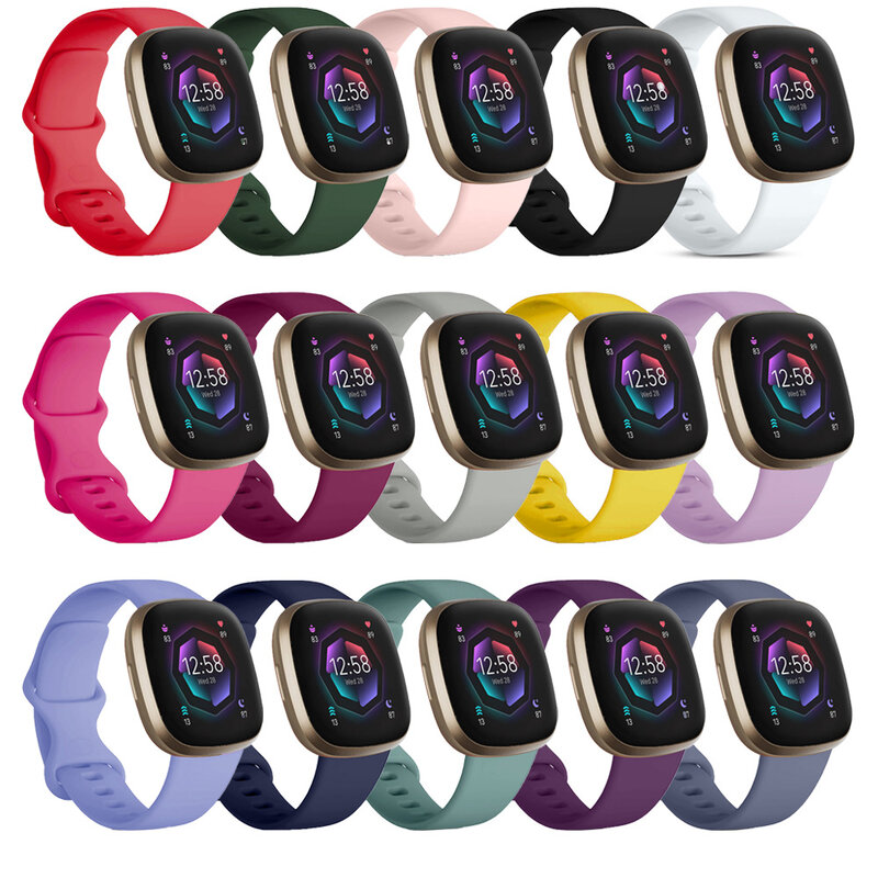 Correa de muñeca colorida para Fitbit Versa 4, Correa de reloj suave para Fit bit Sense 2 Versa 3, accesorios de correas de reloj