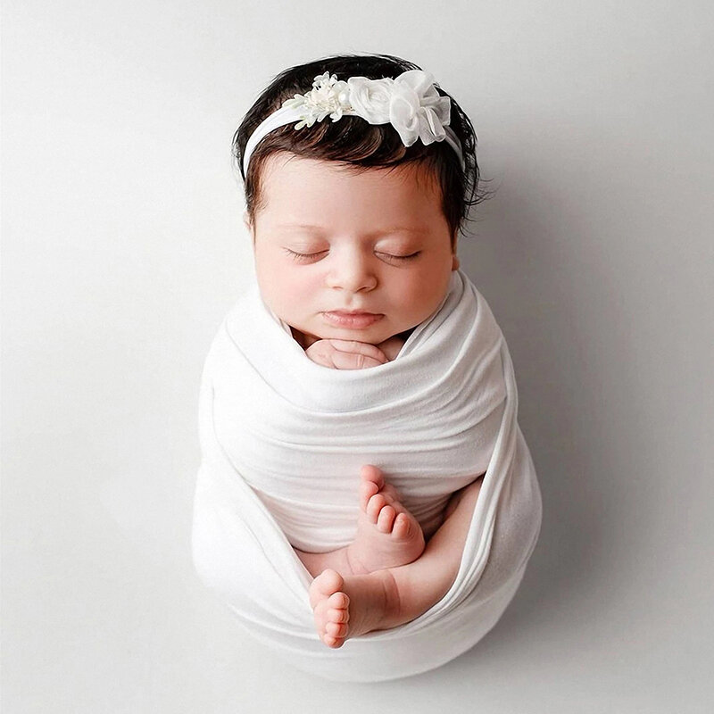 Newborn Photography Props Wraps Stretch Blanket Gift Outfit Studio Shooting Photo Props Accessories for Infant Boys Girls