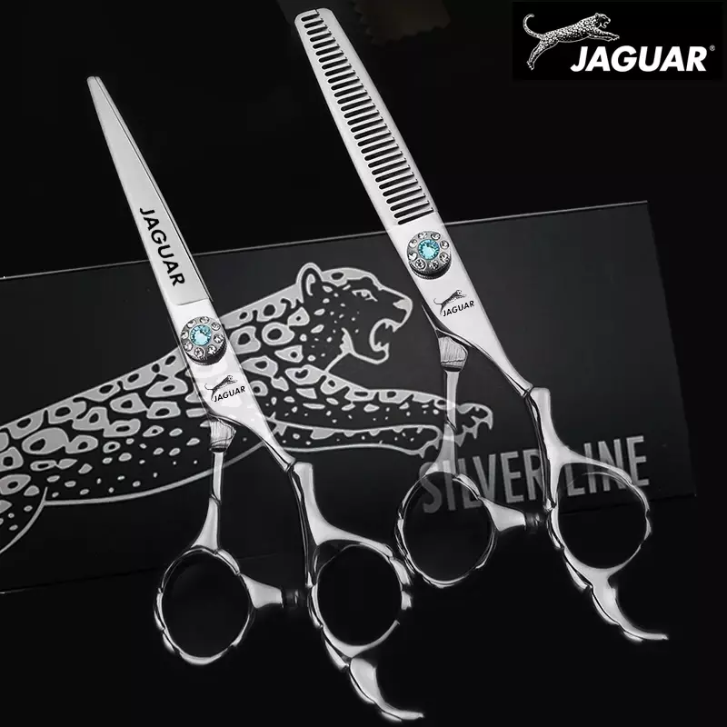 JAGUAR gunting penata rambut, Set pemotong penipis gunting rambut profesional kualitas tinggi 5.5 & 6.0 inci alat salon
