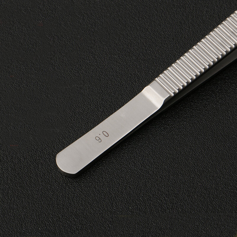 Pinzette in plastica Fine microchirurgia oftalmica in acciaio inossidabile per strumenti chirurgici a doppia palpebra con pinzette grasse senza denti agganciate